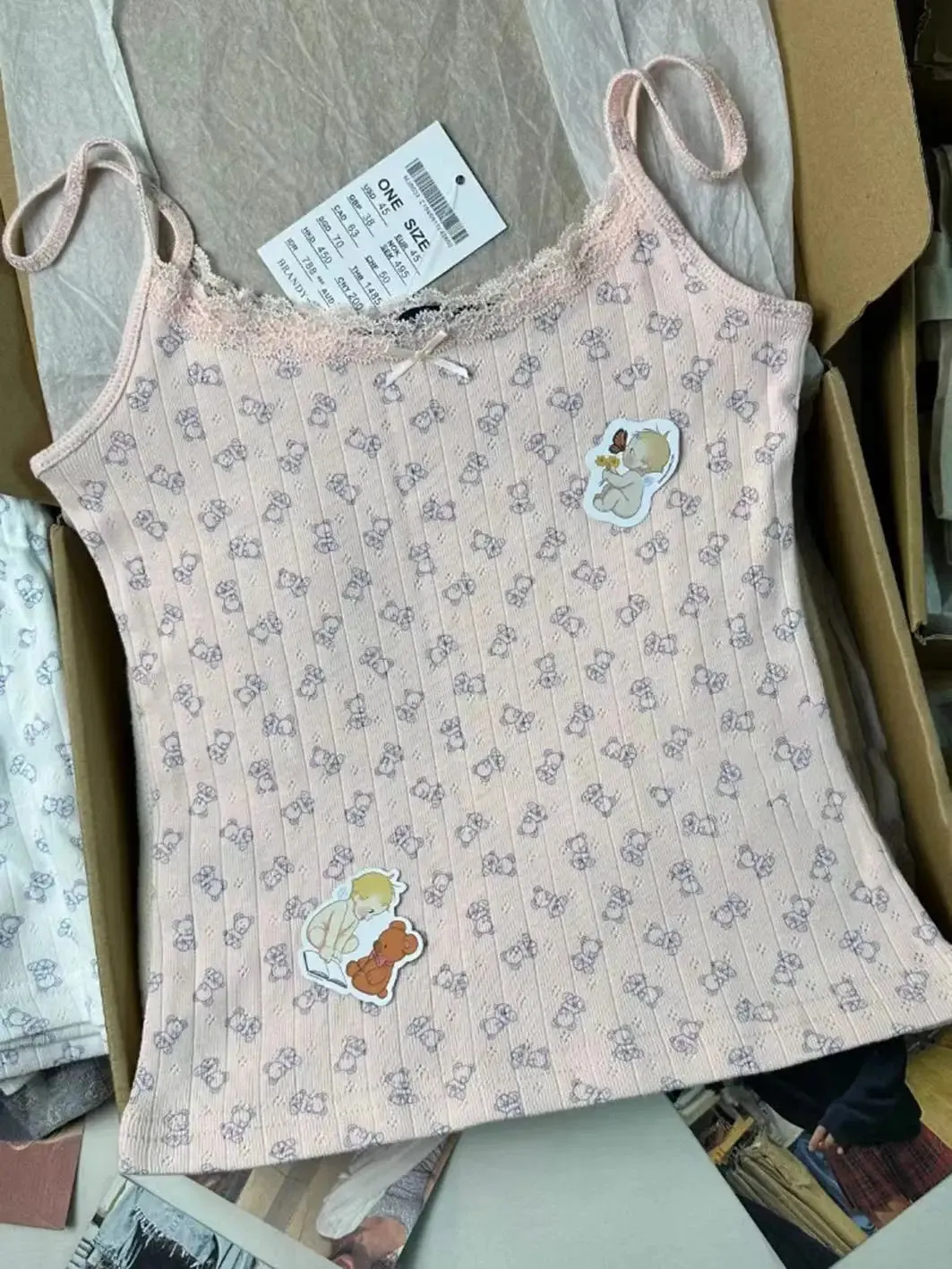 Znbbw Bear Print Eyelet Casual Long Pants Women Clothes Cotton Elastic Waist Home Trousers Vintage Cute Autumn Straight Pants - Image 13