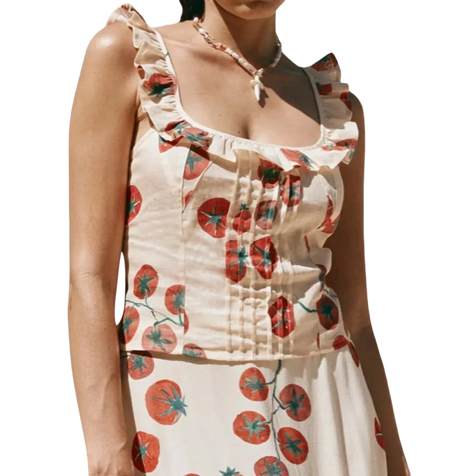 Znbbw Women Sexy Open Back Tight Vest Sleeveless Ruffle Strap Boat Neck Tie Up Backless Bandage Crop Tank Top Going Out Tops - Image 9