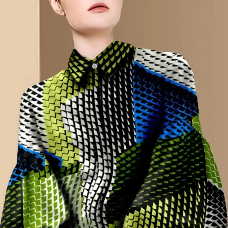 Znbbw and the United States age-age popular fashion lantern sleeve shirt women's design small shirt 2024 spring new blouse top - Image 4