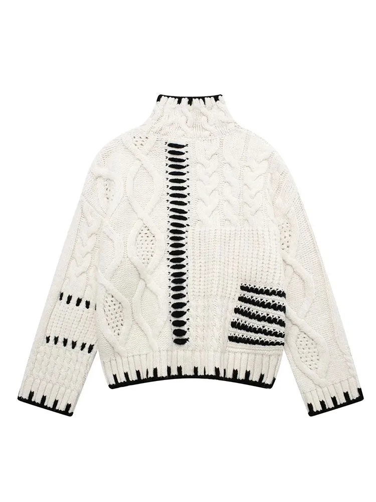 Znbbw Women Jumper 2023 Autumn Winter Knitted Sweater Pullover Women Sweaters Pull Femme - Image 6