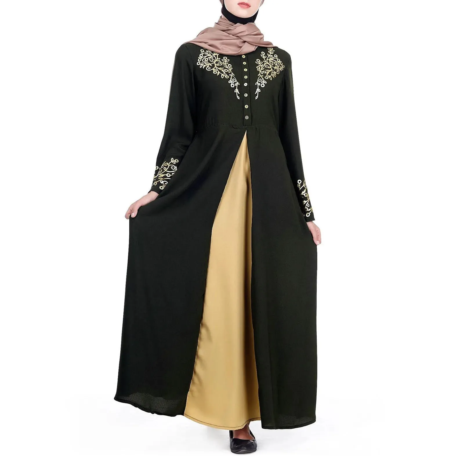 Znbbw and Elegant Abaya Turkey Islamic Arabic Hijab Dress Women's Muslim Kaftan Long Dress Ladies Dubai Turkish Clothing - Image 7