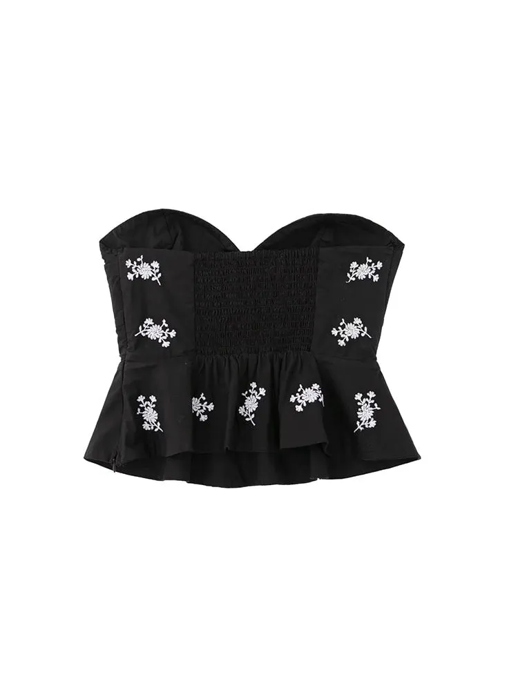 Znbbw 2023 Camis Women Sexy Tank Tops Flower Embroidery Slim Sleeveless Camisole Women Fashion Summer Camis 202307 - Image 3