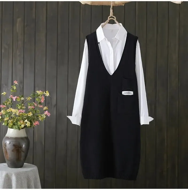 Znbbw style knitted vest women autumn and winter Korean versatile casual camisole medium length sleeveless sweater vest female - Image 6