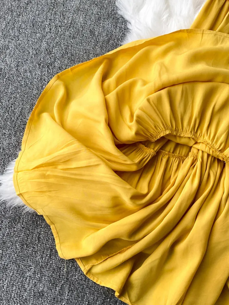 Znbbw Autumn Women Dress Seaside Vacation Beach Skirt Bohemian Loose Ethnic Style Temperament Embroidered V-Neck Dress D1827 - Image 6