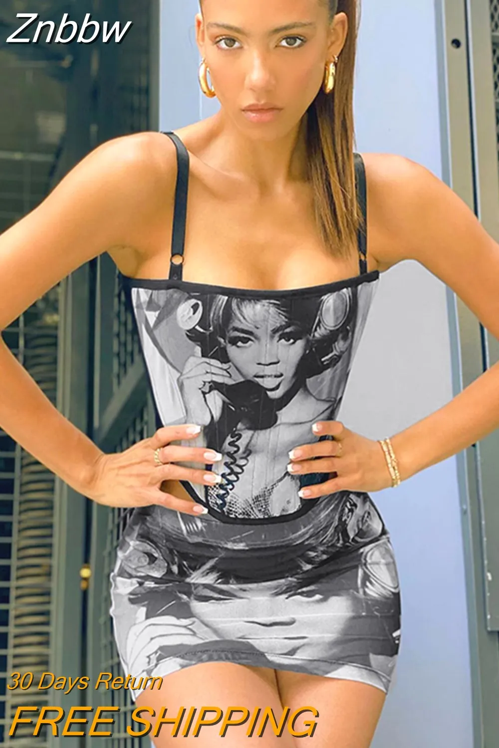 Znbbw Women Tank Tops Mini Skirts Party Club Two Piece Matching Sets Outfits 2023 Summer Clothes Wholesale Items For Business - Image 2