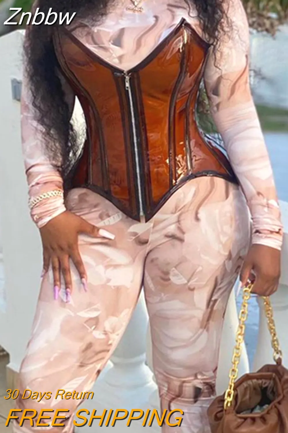 Znbbw Tube Corset Top Sexy See Through Zipper Punk Bodycon Bustiers Gothic Punk Cummerbunds 2023 Spring Harajuku Y2K Clothes