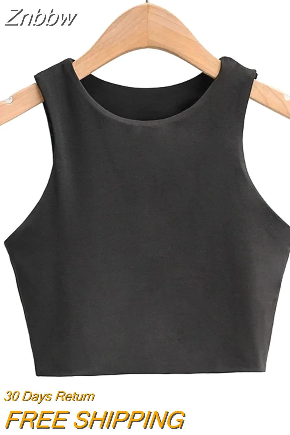 Znbbw Summer Fashion Women Sexy Slim Tops O-neck Sleeveless Double Nylon Ladies Good Quality Tank Tops 6 Colors - Image 5