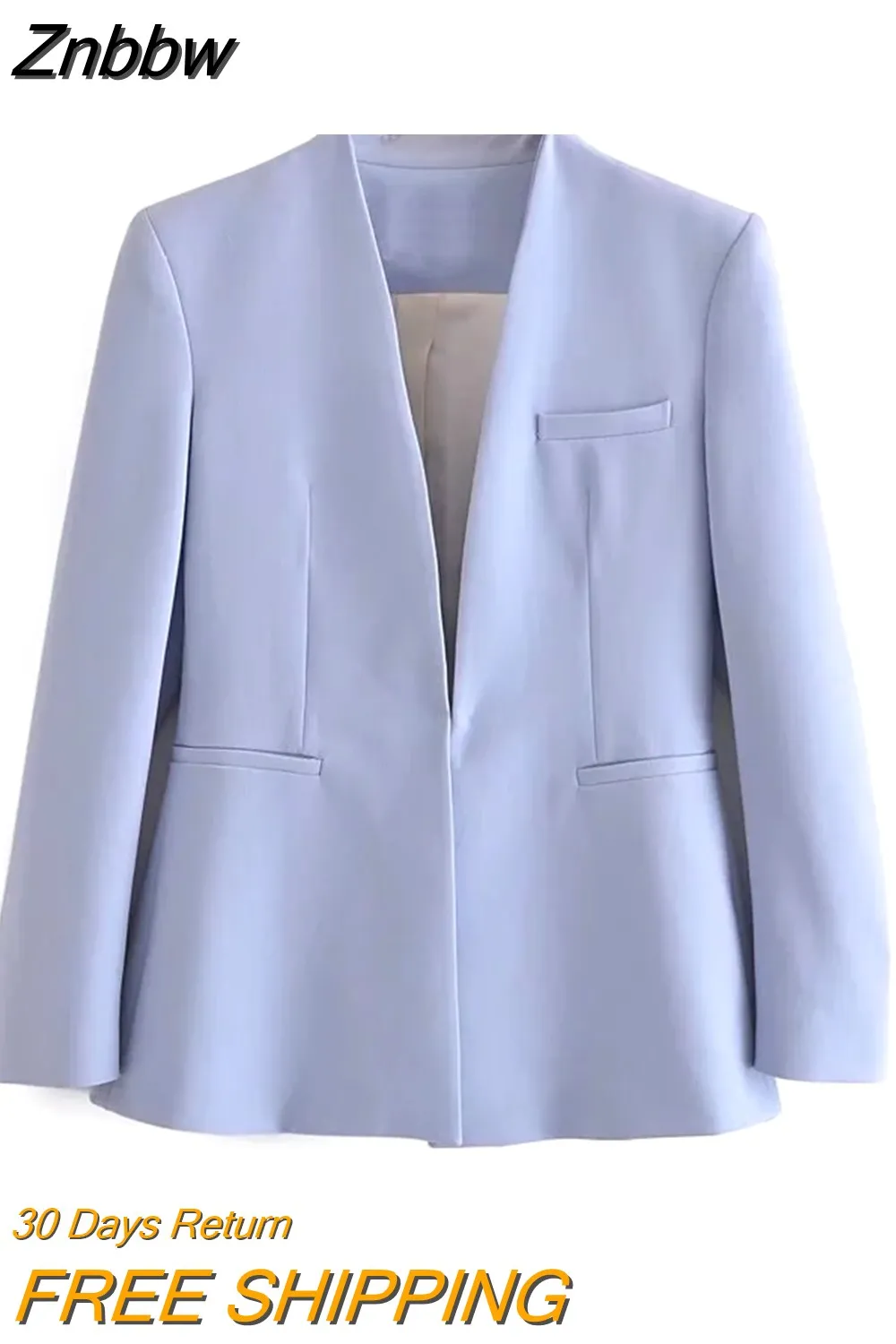 Znbbw ZBZA 2023 Woman Vintage Green Yellow Loose Blazer Women Spring Elegant Female Streetwear Solid Blazer Women 202302 - Image 9