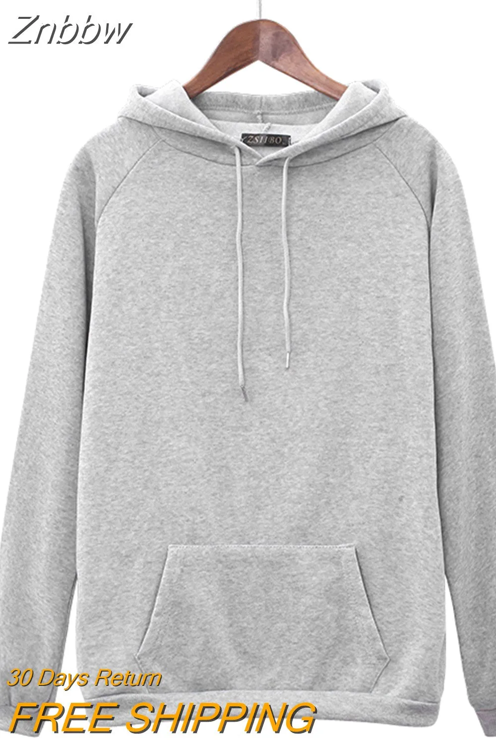 Znbbw ????????? velvet Black Hood Hoodies Ladies Long Sleeve Casual Hooded Sweatshirt Dress Pullover ?????????? women Sweatshirt - Image 7