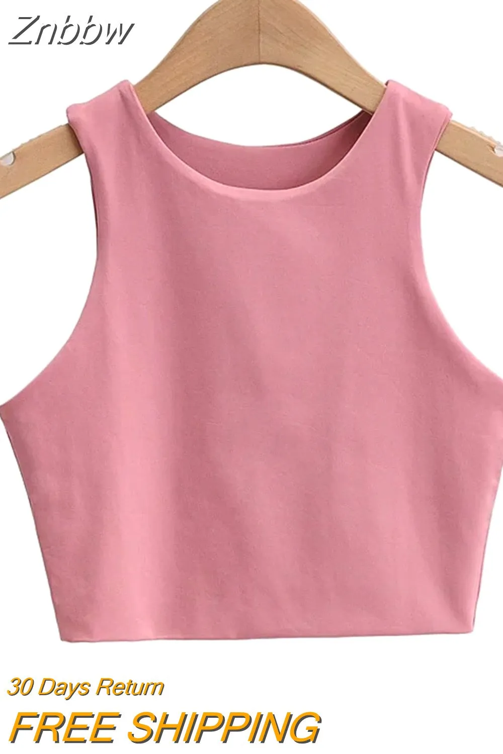 Znbbw Summer Fashion Women Sexy Slim Tops O-neck Sleeveless Double Nylon Ladies Good Quality Tank Tops 6 Colors - Image 7