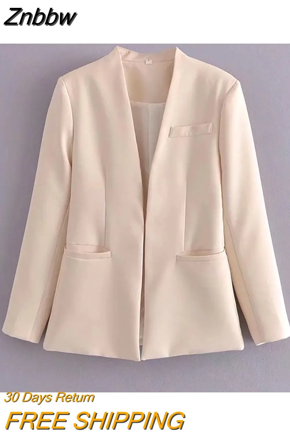 Znbbw ZBZA 2023 Woman Vintage Green Yellow Loose Blazer Women Spring Elegant Female Streetwear Solid Blazer Women 202302 - Image 8