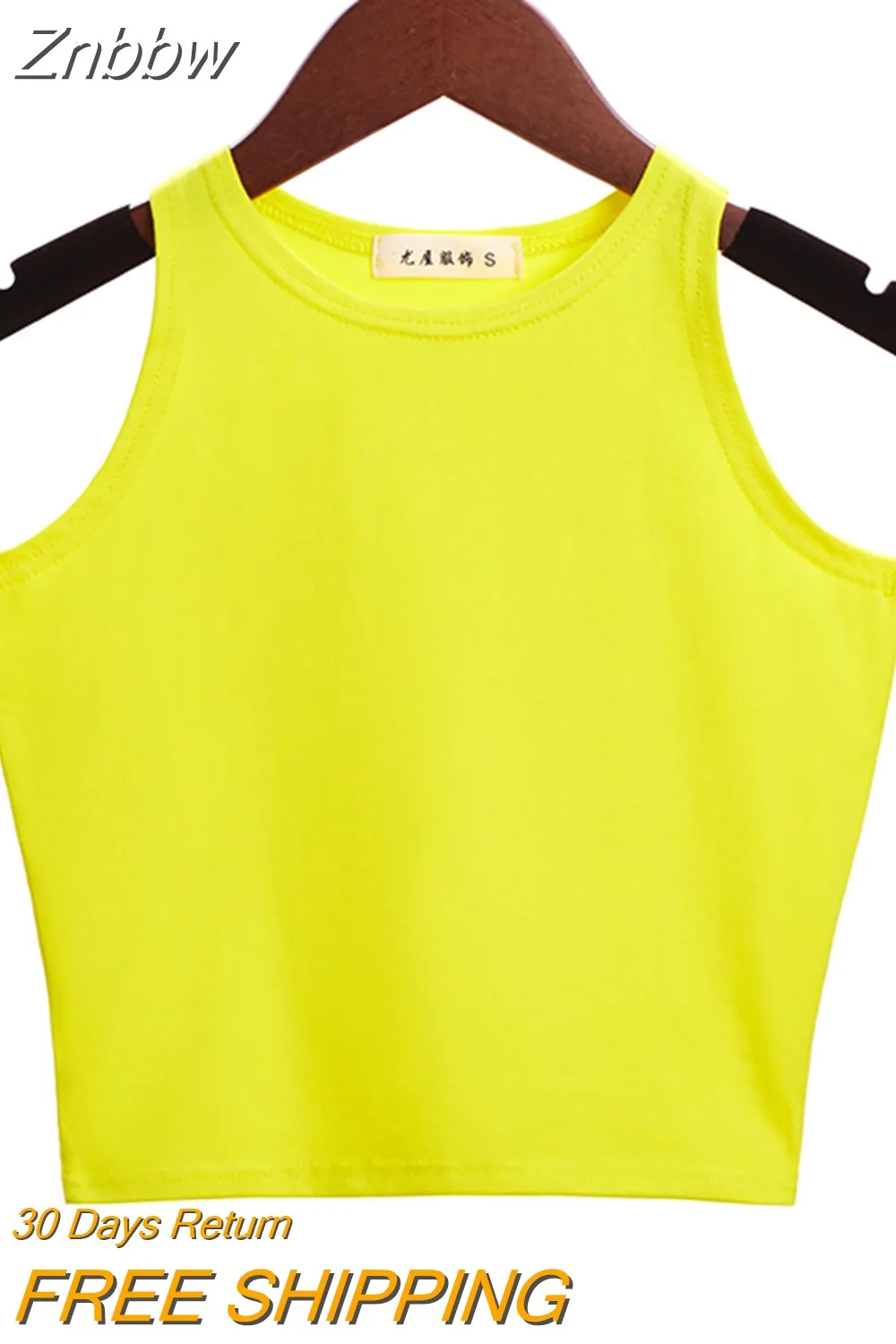 Znbbw 2023 New Women Sexy Cotton Crop Top Crop Bustier Multicolor Sleeveless Cropped Blusas Vest Tank Top Camisole 14 Colors - Image 15