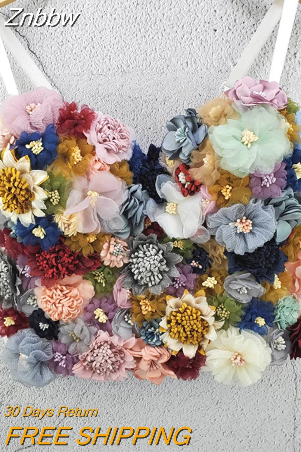 Znbbw 2023 Applique Floral Corselets Women's Bachelorette Bustier Bra Cropped Top Wedding Bralette Vest Sexy Corset Top - Image 3