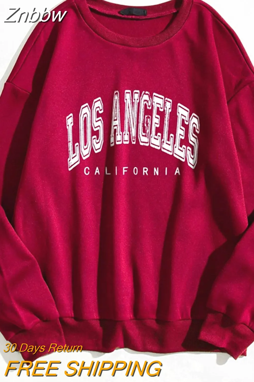 Znbbw Women Y2K Hoodies Hip Hop Letter Oversized Casual Streetwear Long Sleeve Pullover Vintage Autumn Winter Fashion Sweatshirts Tops - Image 5