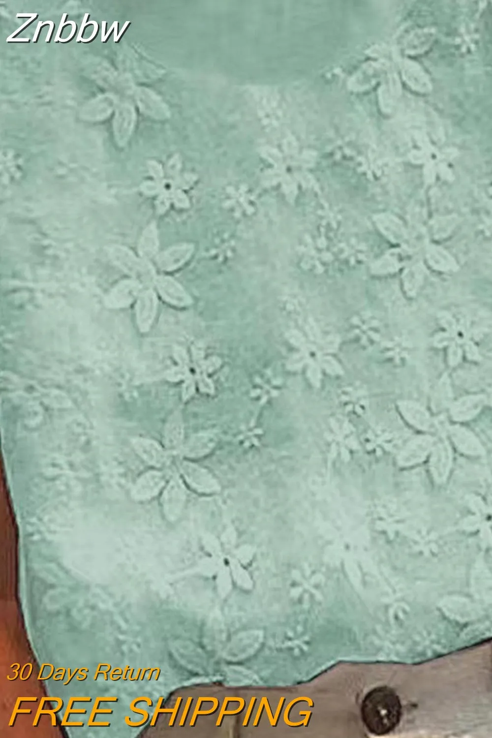 Znbbw Women Solid Hollow Out Tops Summer Turtleneck Cotton Linen Breathable Blouses Casual Loose Short Sleeve Office Shirt Pullover - Image 11