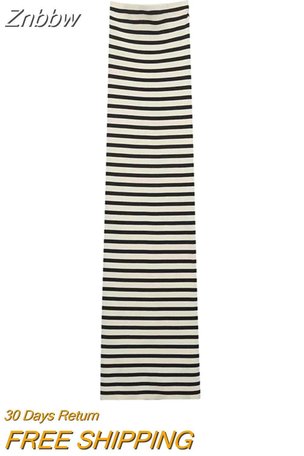 Znbbw 2023 women summer straight knitted dress European and American style striped tube top slim dress 202305 - Image 2
