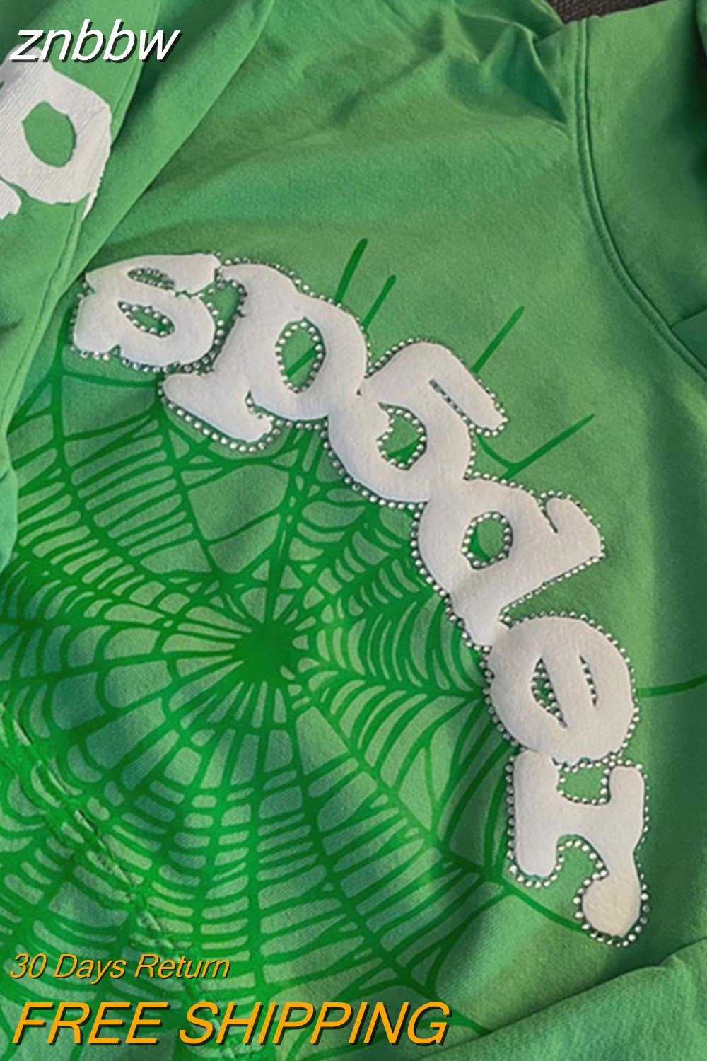 znbbw Autumn Graphic Hoodies Casual Outfit For Women 2023 Long Sleeve Hooded Top Female Black Letter Print Pocket Hoodies - Image 2