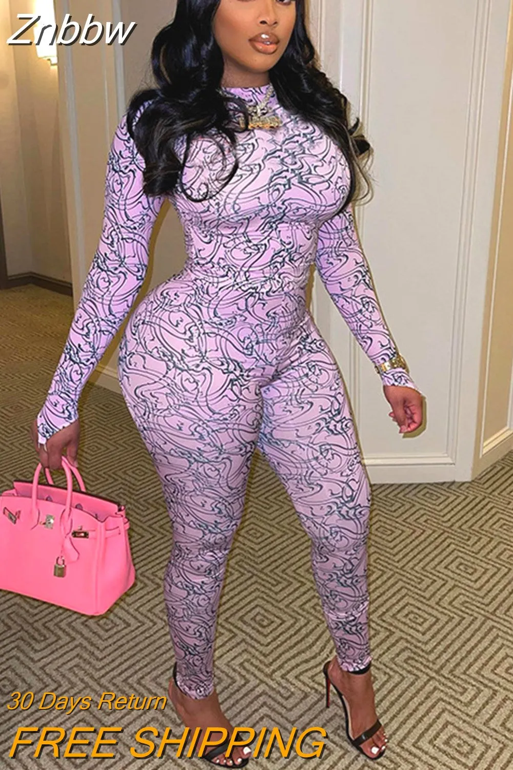 Znbbw Women Long Sleeve Crop Tops Long Pants Two Piece Sets Outfits 2023 Autumn Fall Clothing Wholesale Items For Business - Image 4