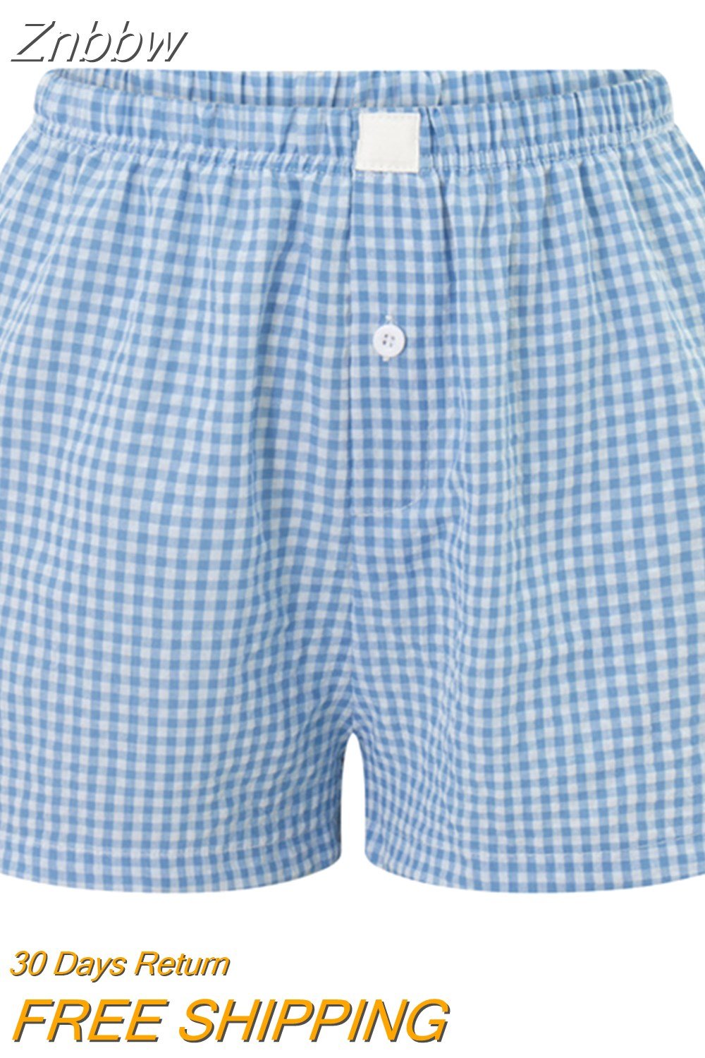 Znbbw Women's Y2k Pajamas Shorts Cute Plaid Pj Short Pants Flannel Lounge Sleep Shorts Bottoms Elastic Waist Baggy Boxers Tracksuit - Image 13