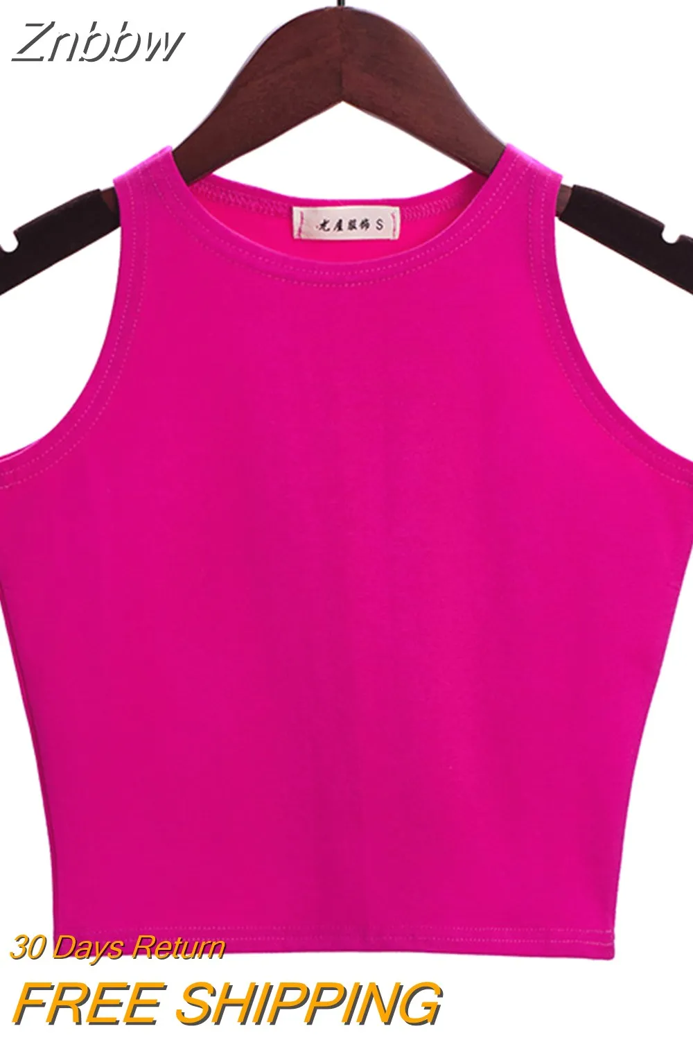 Znbbw 2023 New Women Sexy Cotton Crop Top Crop Bustier Multicolor Sleeveless Cropped Blusas Vest Tank Top Camisole 14 Colors - Image 10