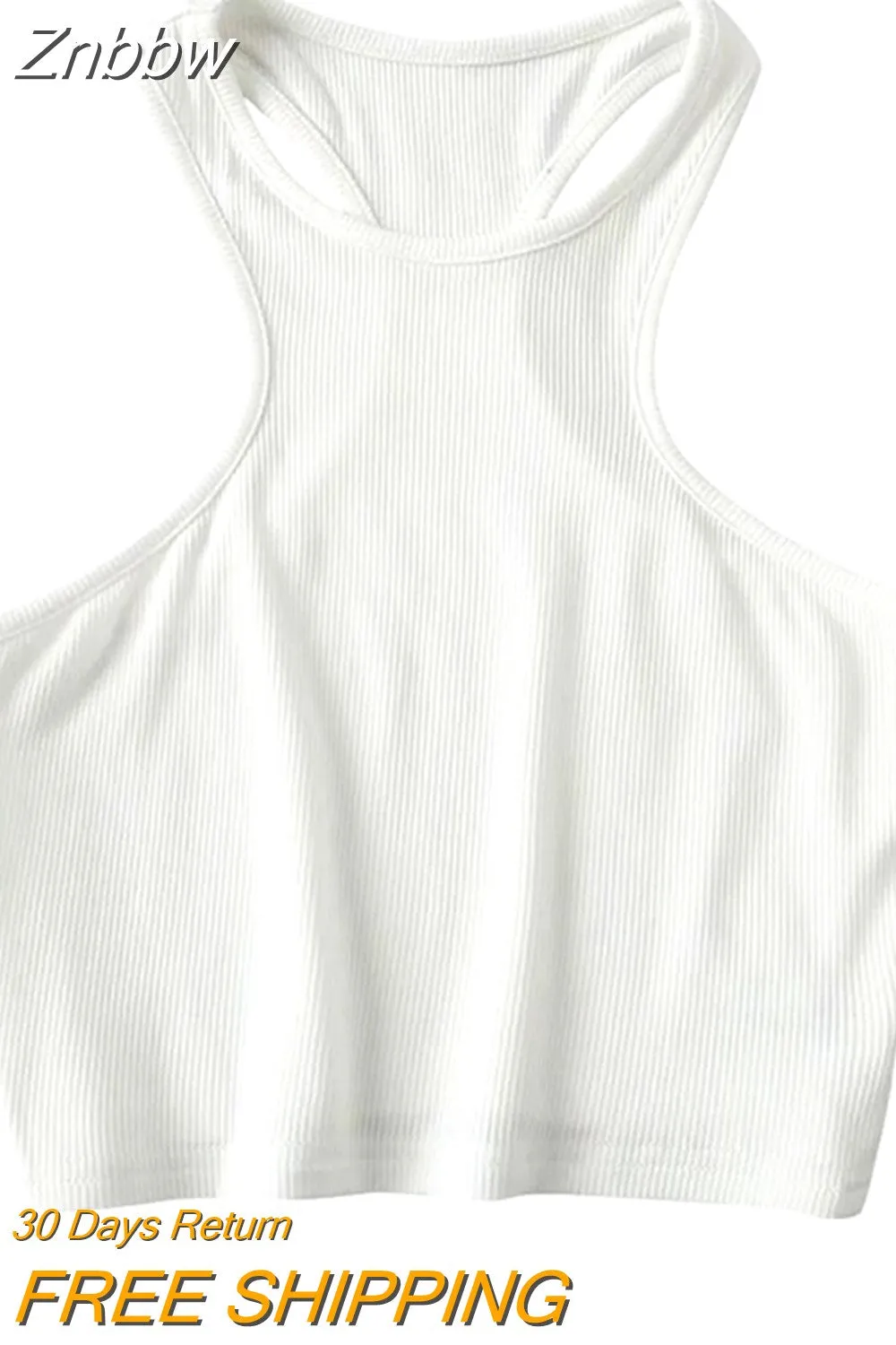 Znbbw Women Racer Back Slim Fit Rib Tank Top - Image 8