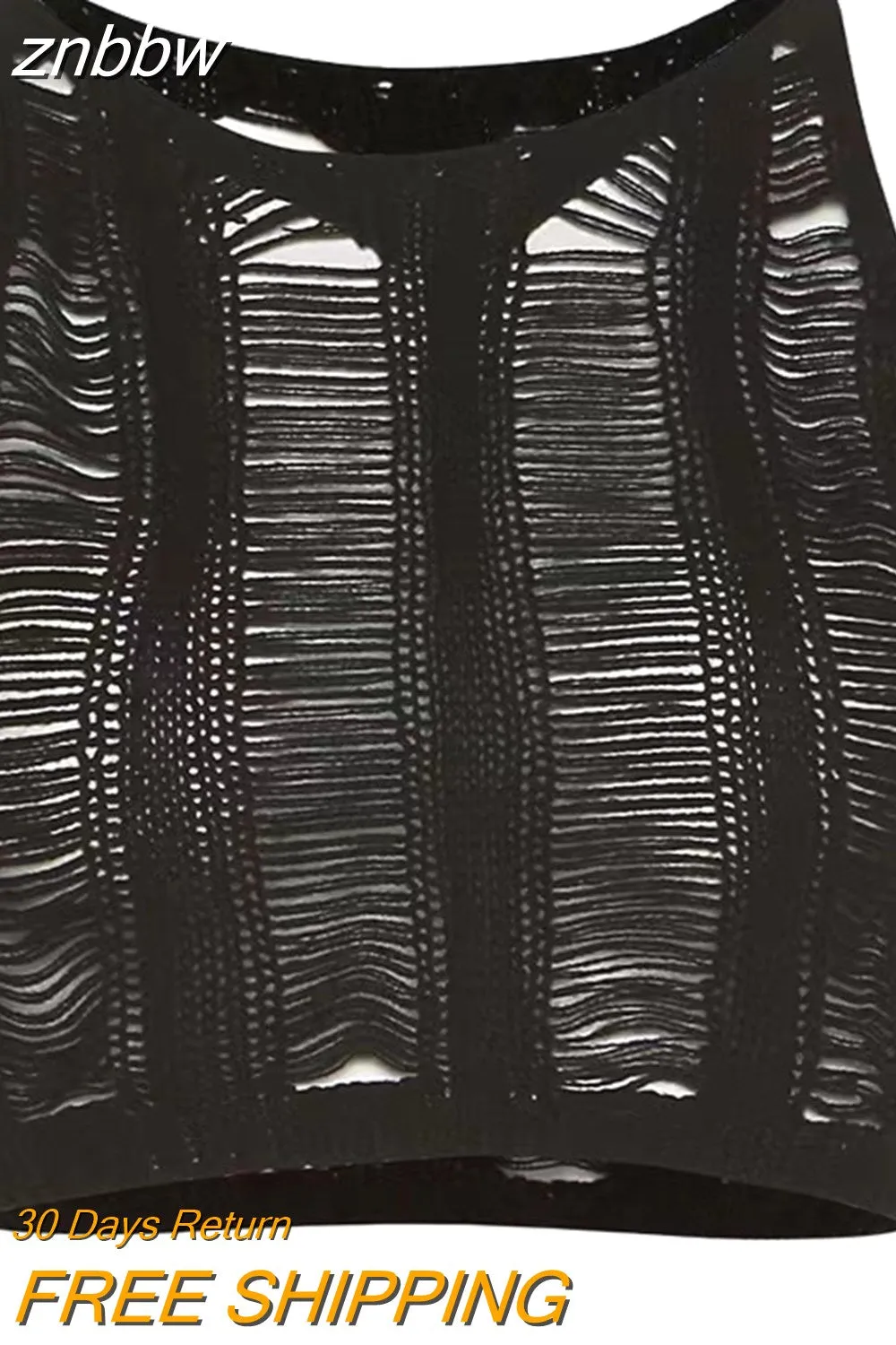 znbbw Sexy Hollow Out Knit Pant Outfits Women Summer Two Piece Sets Sleeveless Tank Tops + Long Pants See Through Beach Club - Image 4