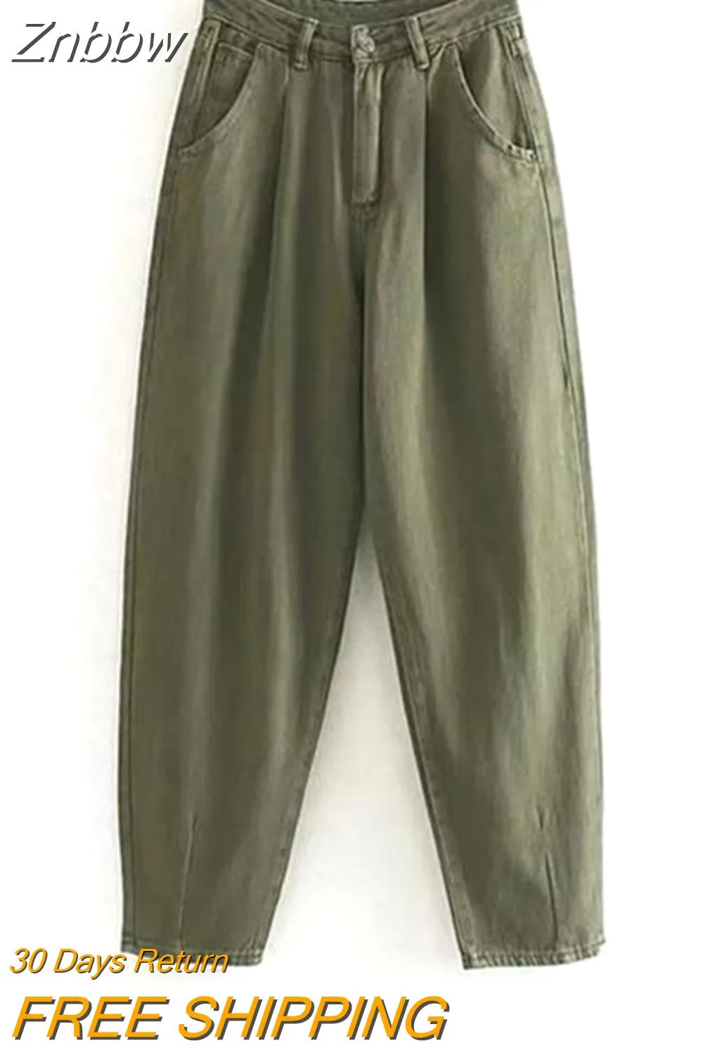 Znbbw ZBZA Spring Summer Woman High Waist Jeans For Women Denim Harem Pant Women Jeans Loose Trousers Vaqueros Mujer - Image 6