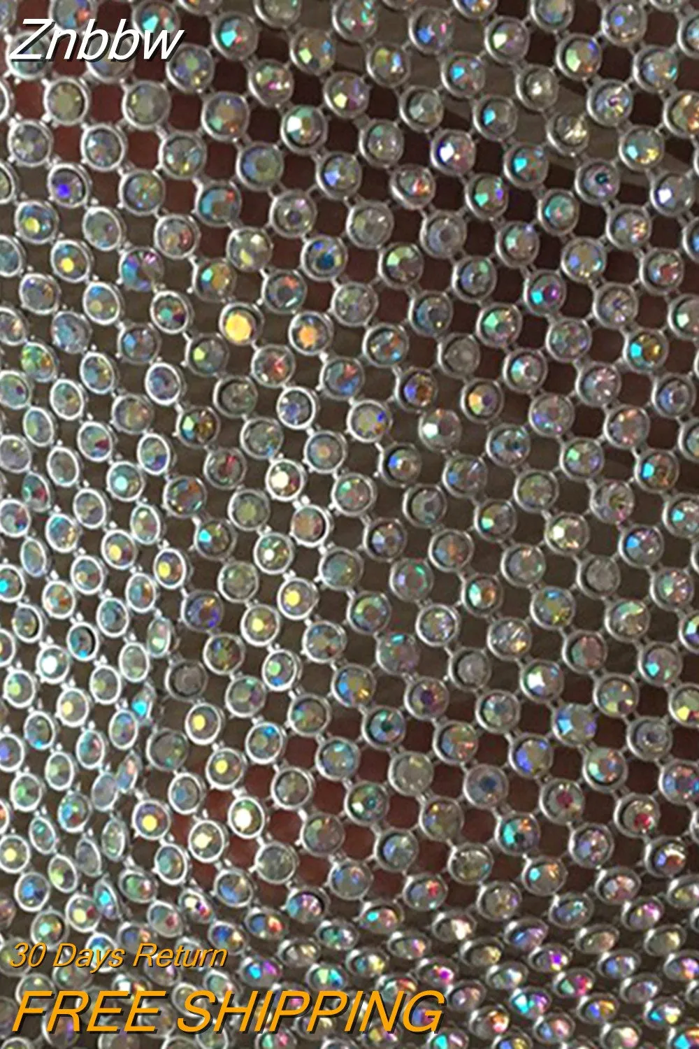 Znbbw 2023 Triangle Diamonds Crop Top Crystal Halter Summer Tops Glitter Women Sexy Backless Nightclub Bralette Tank Top - Image 7