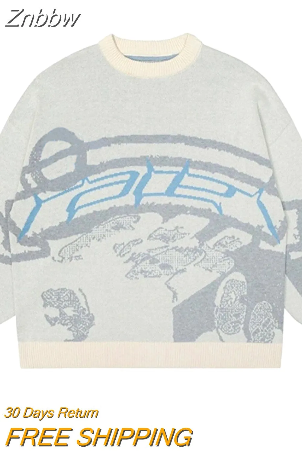 Znbbw Women Winter Y2K Pullovers Sweaters Korean Fashion Fairy Grunge Knitted Streetwear Sweater Harajuku Men Pullover Knitwear Tops - Image 5