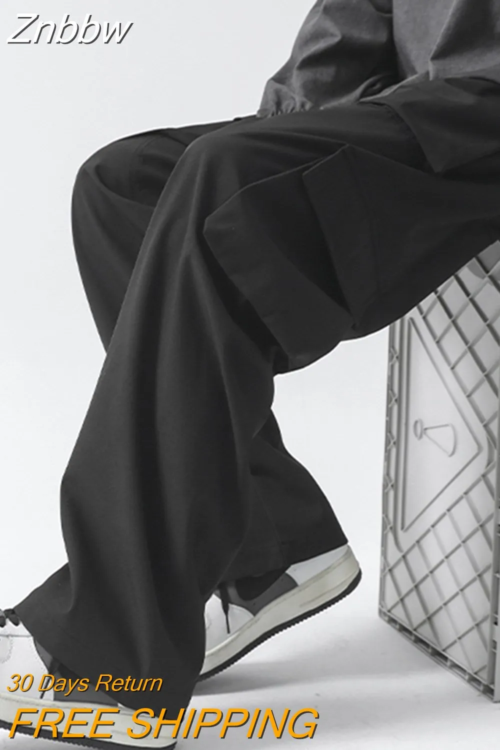 Znbbw Men Casual Cargo Pants 5XL Loose Straight Pants Male Fashion Streetwear Jogger Sweatpants New Summer Multiple Pockets Trousers