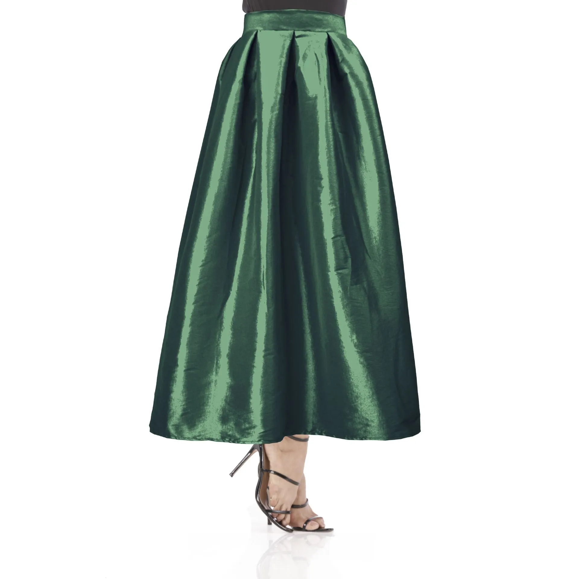Znbbw Europe Station New Popular Style Long Skirt High Waist Solid Color Fashion Pendulum Skirt Long Skirt