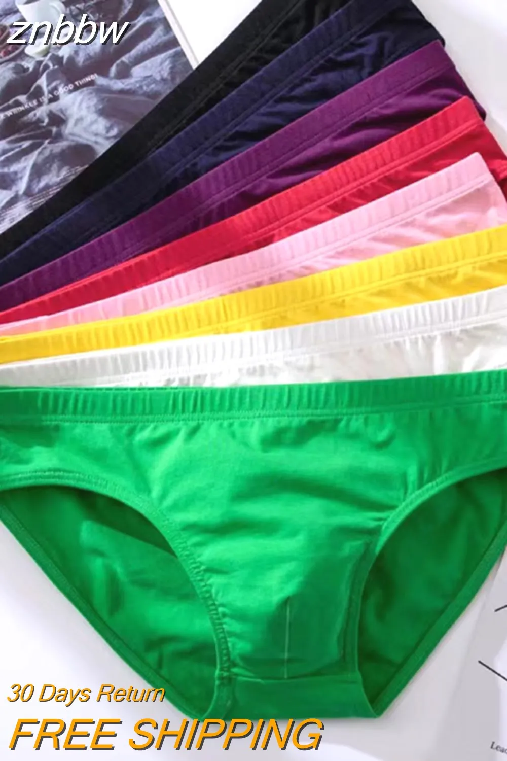 znbbw Men's Underwear Sexy Solid Color Briefs Underpants Comfortable Male Breathable Brief Adult Panties Boxer Shorts Underwear