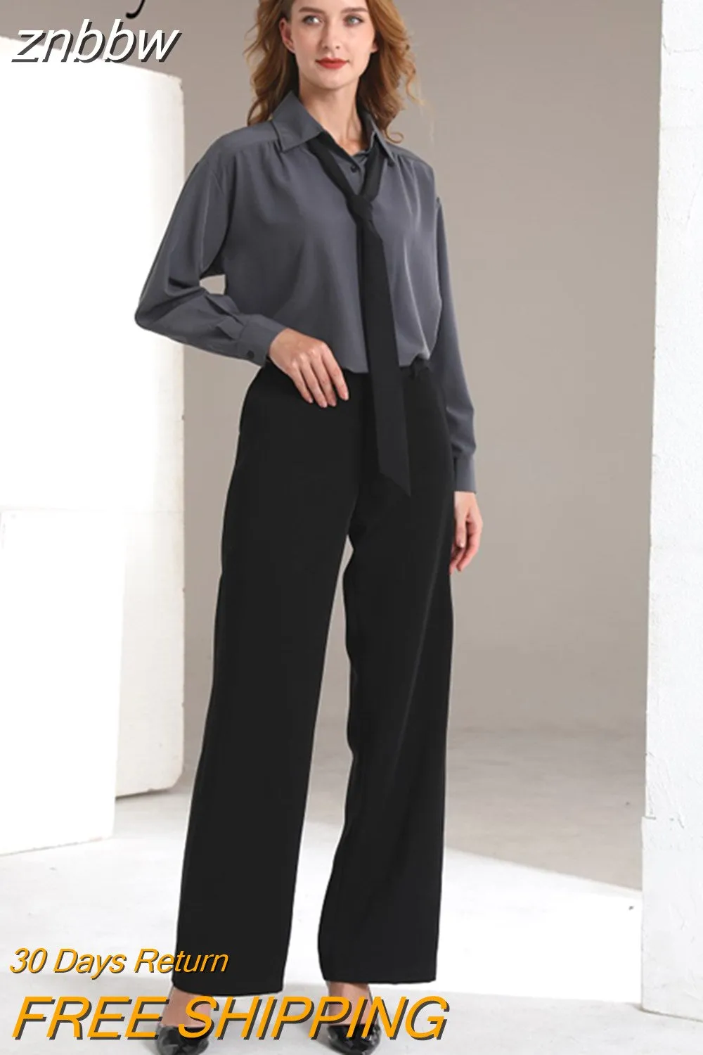 znbbw Korea Style Long Sleeve Woman Basic Shirt 2023 Spring Minimalist Button Up Woman Tunic Work Blouse Loose Female Clothing