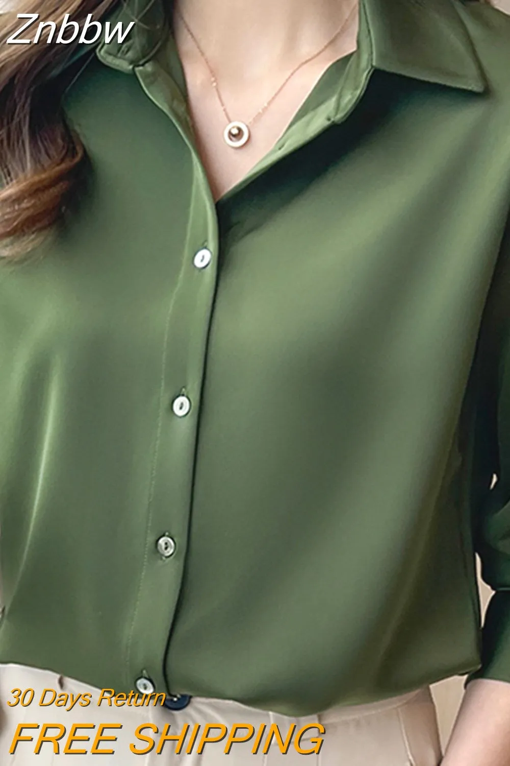 Znbbw Blouses Femme Long Sleeve Green White Blouse Women Tops Blouse Women Blusas Mujer De Moda 2023 Chiffon Blouse Shirt E678