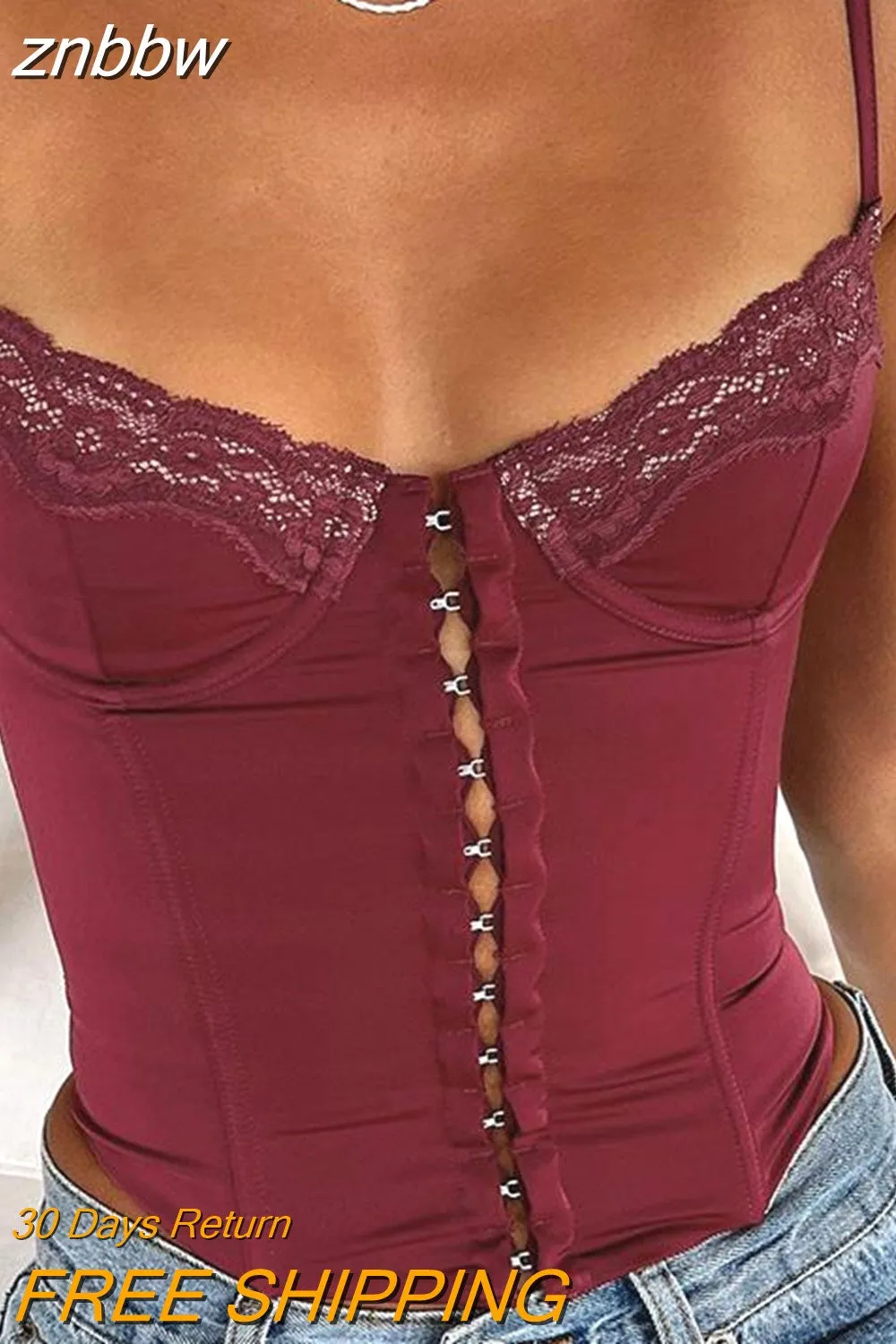 znbbw Single Breasted Sleeveless Crop Top For Women Summer Fairy Grunge Sexy Backless Tank Top Cropped Clothes Slim Chic Y2k