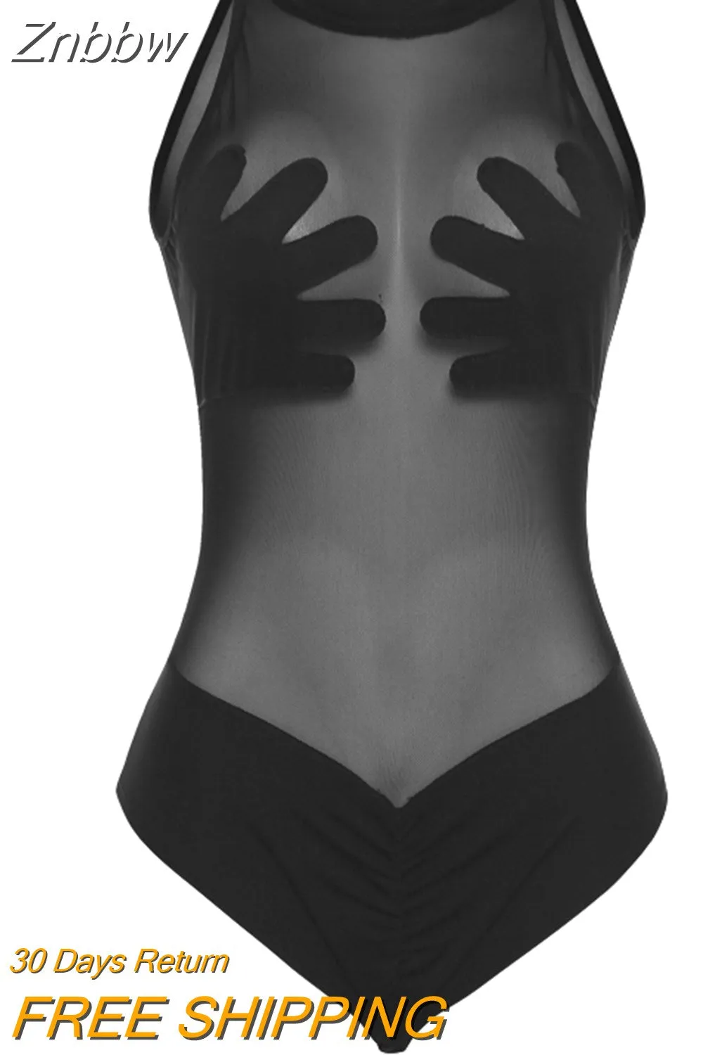 Znbbw Summer Sexy See Through Mesh Dresses Fashion Casual Patchwork Clubwear Holiday Style Beach Party Mini Bodycon Dresses