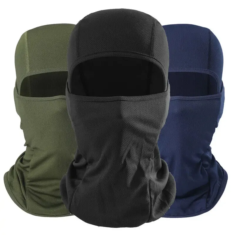 Znbbw Protection Breathable Protective Face Mask Cool Soft Outdoor Motorcycle Bicycle Full Face Mask Balaclava Ski Neck Beanies