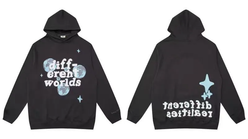 Znbbw Skull Print Hooded Hoodie Ins Trendy Men's High Street Hoodie In Spring And Autumn