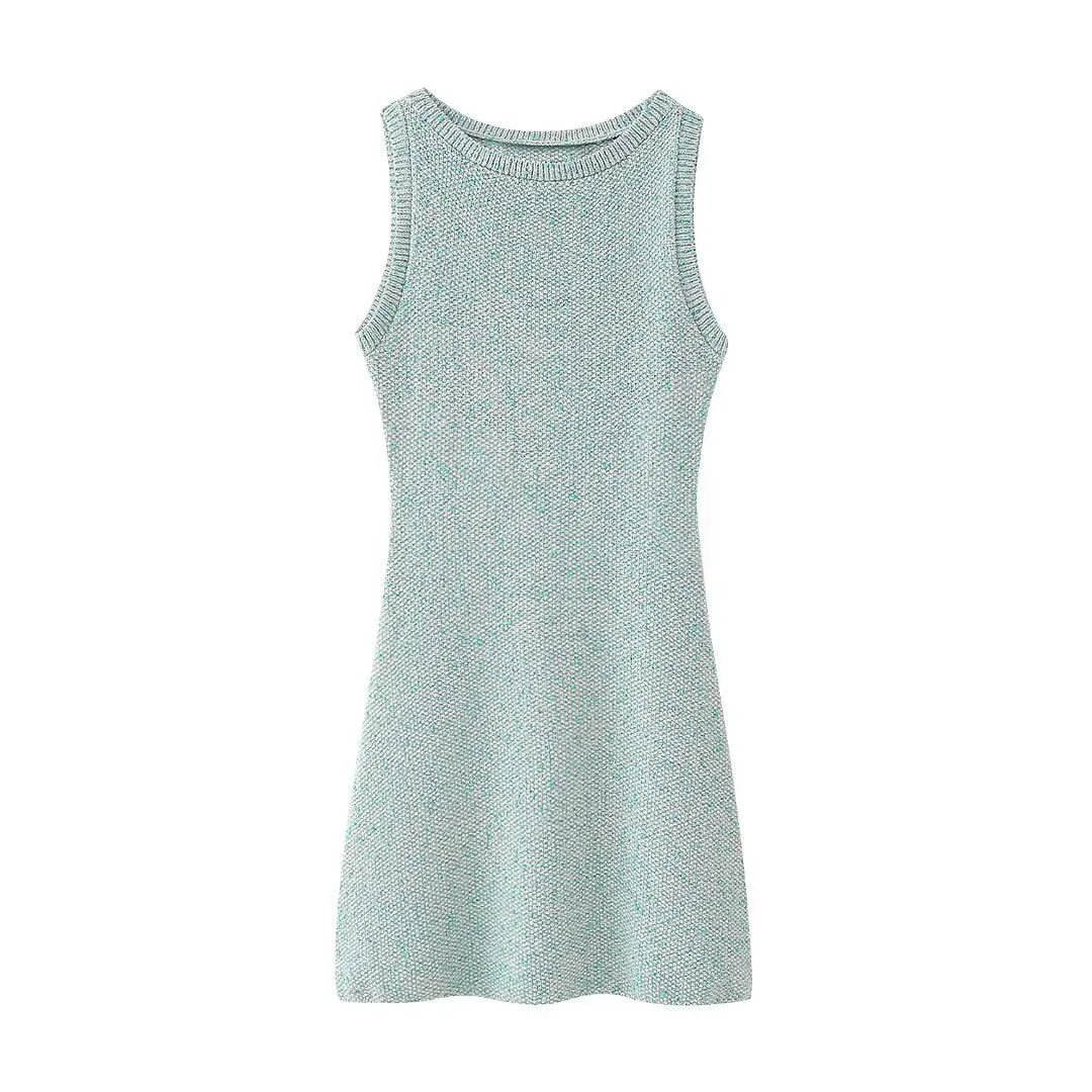Znbbw New Sleeveless Knitted Slim Mini Dress 6427020