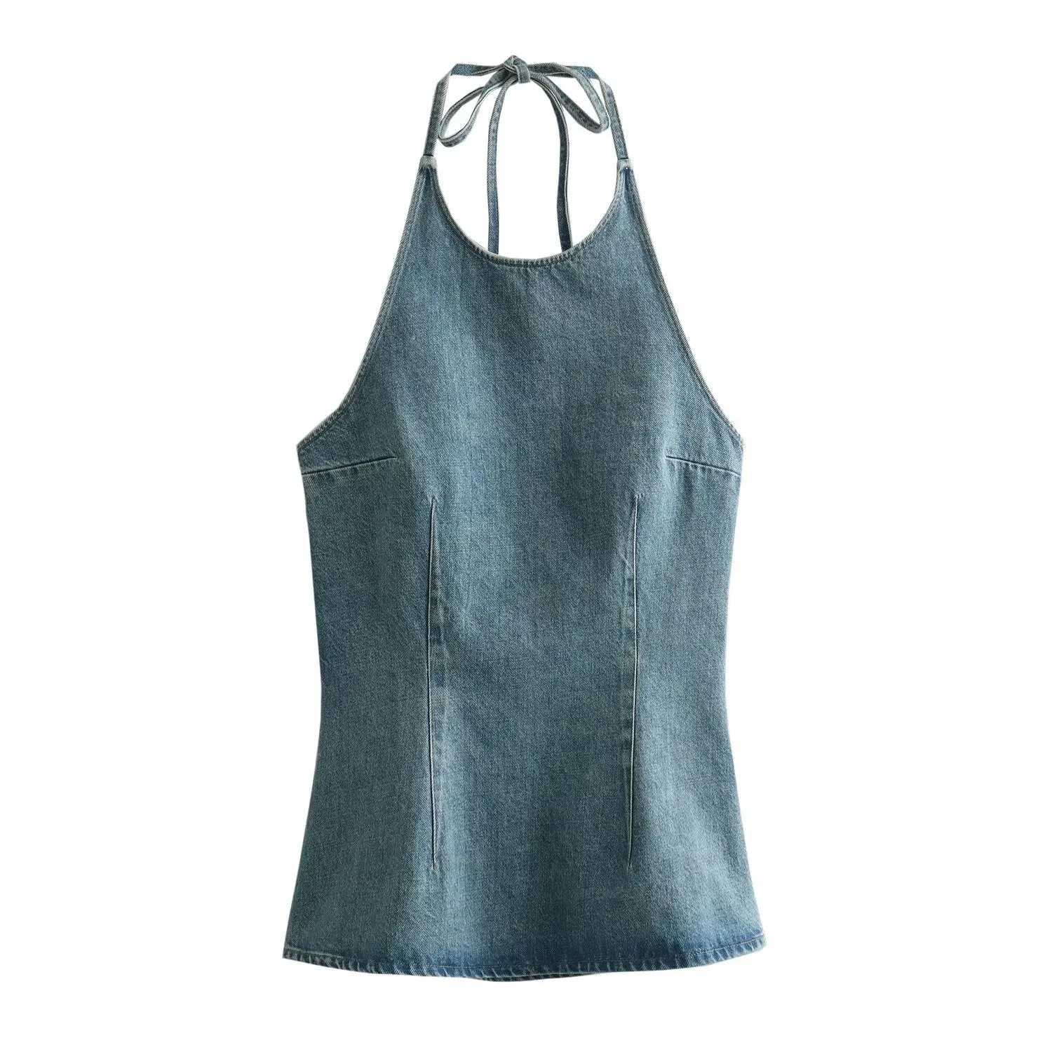 Znbbw New Spring Style Neckless Sleeveless Halter Top 1208892002