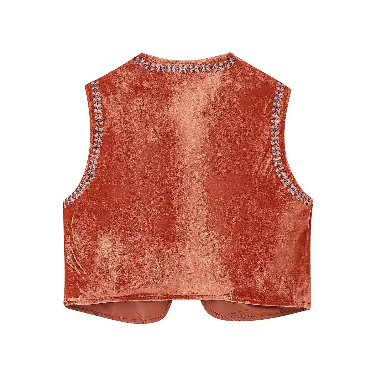 Znbbw And Winter New Beaded Embroidered Velvet Vest 6895232