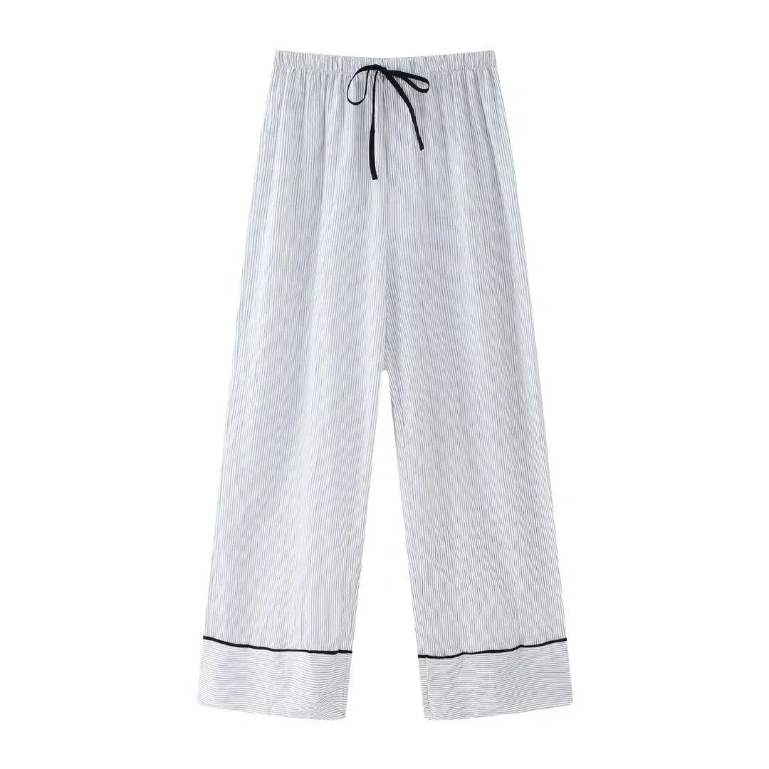 Znbbw Spring Striped Shirt 2010782 Pajamas Style Trousers 3152406