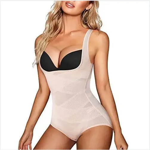 Znbbw Shaping, One-Piece Clothing, Light Net Gauze, Buckle Movement, Abdomen, Waist, Body, Triangle Underwear