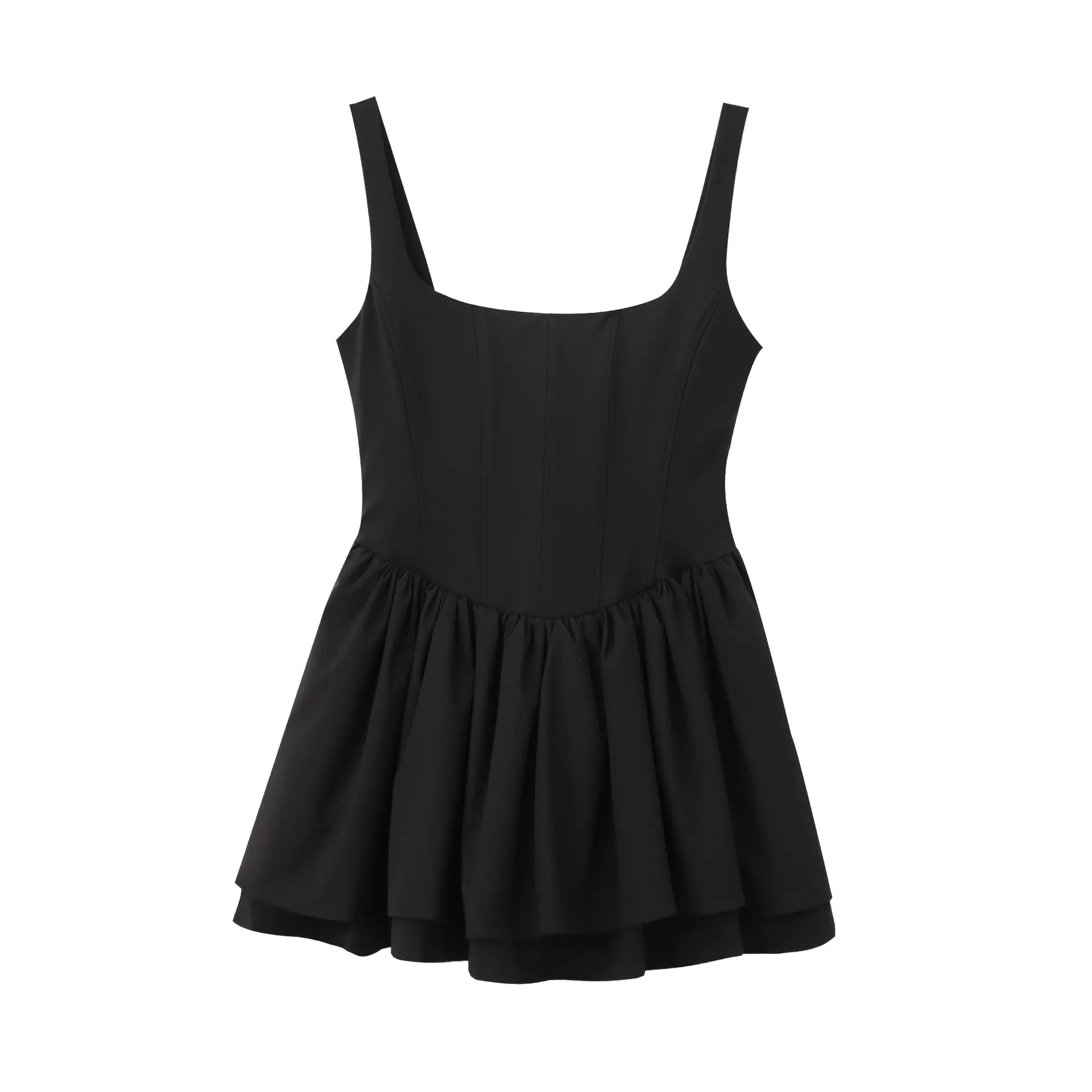 Znbbw New Belly-Style Sleeveless Sling Short Dress 3067237