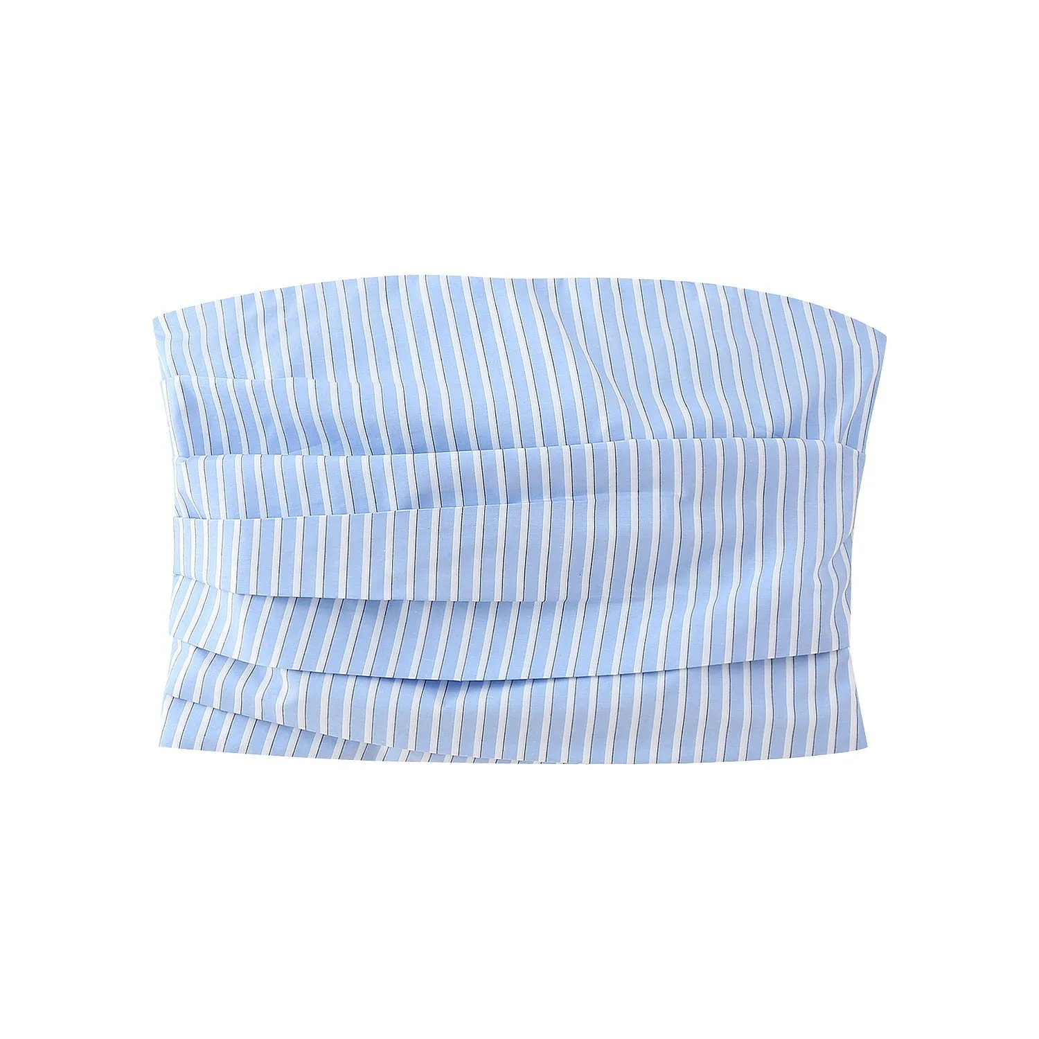 Znbbw New Pleated Design Back Sweater Chest Blouse 1221680