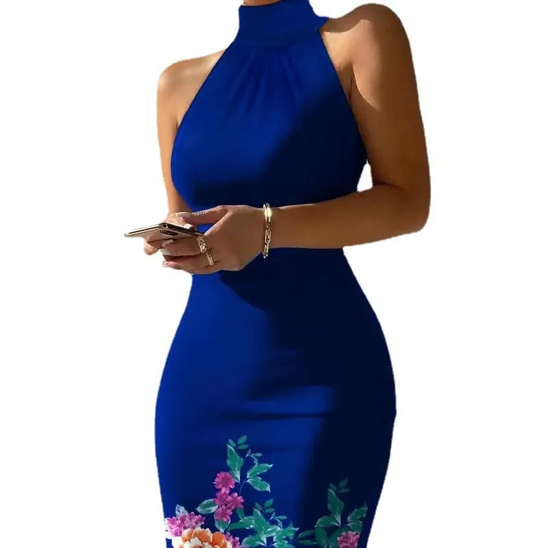 Znbbw Independent Station Popular Style New Print Sleeveless Dress Women's Spot