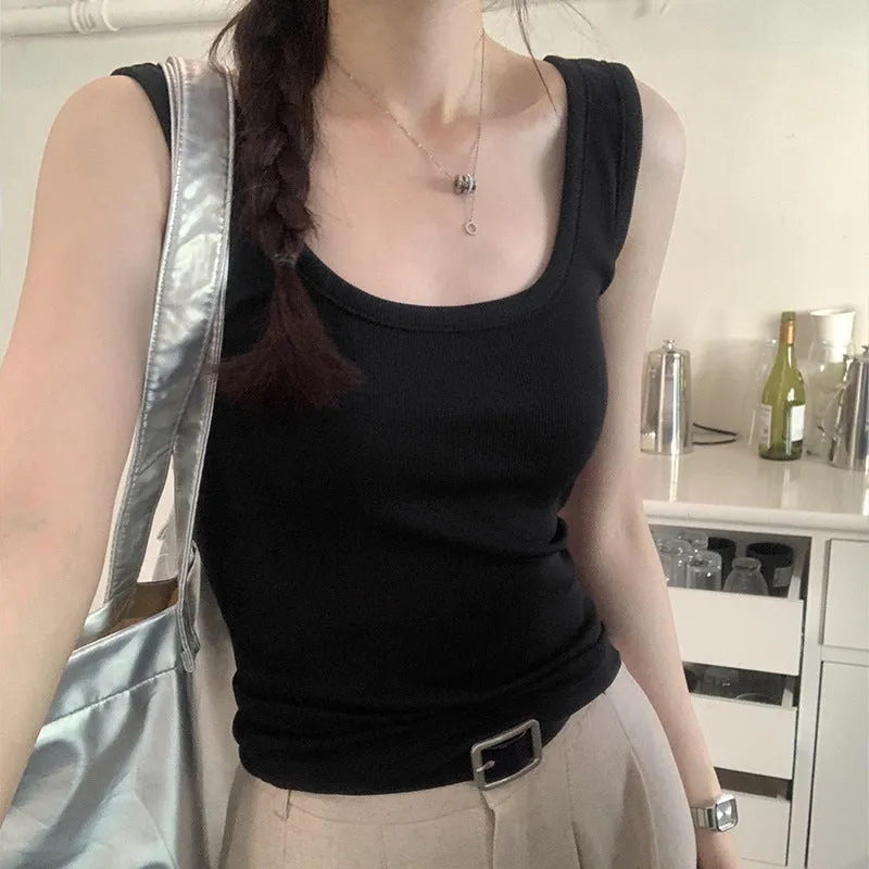 Minority Chic Design Feeling Hong Kong Style Sleeveless Vest Women's Summer 2024 New Sports I-Vest