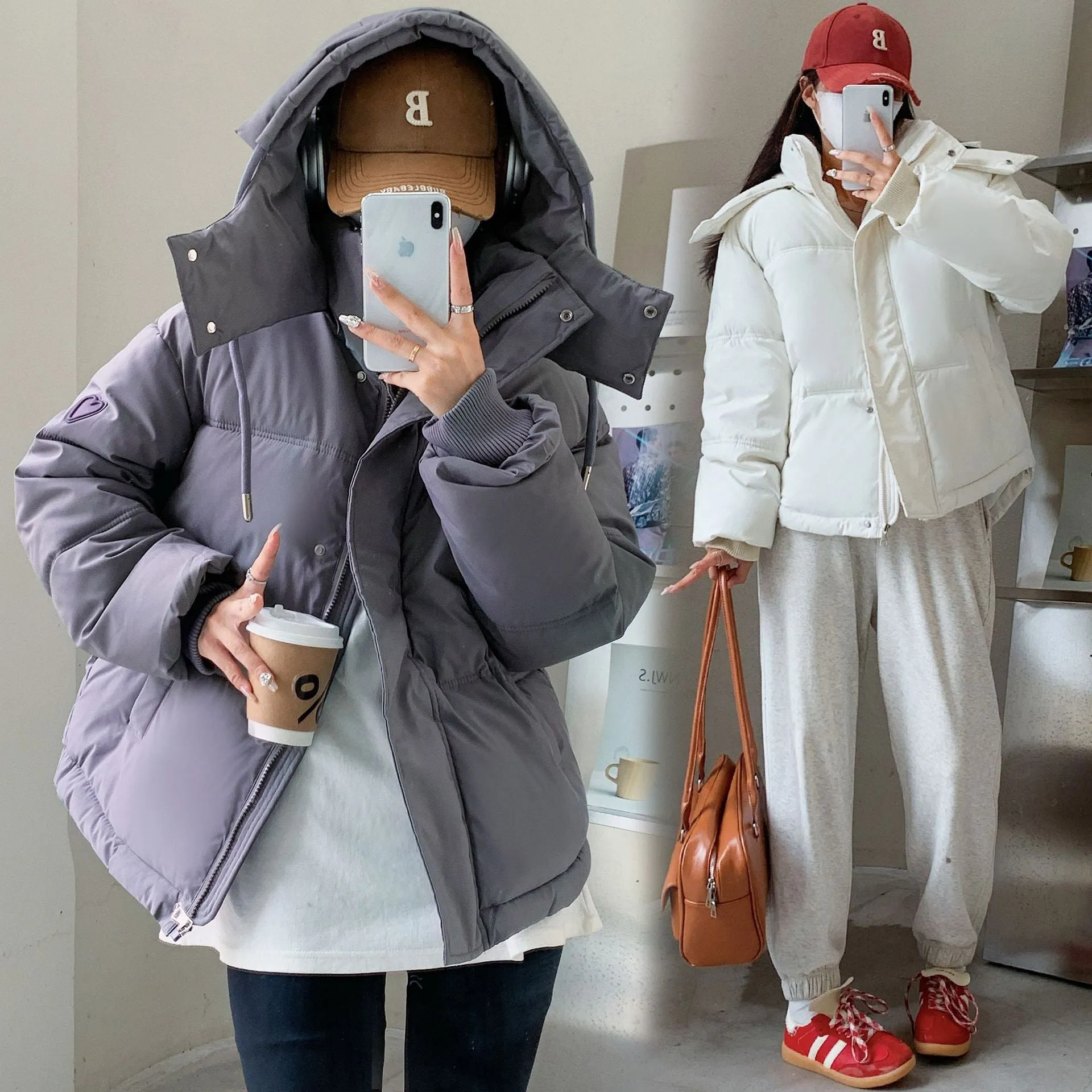 Cotton-Padded Jacket Women 2024 New Style Cotton-Padded Jacket Coat Winter Korean Version Of Loose Bread Clothes Small Cotton-Padded Clothes Thickened