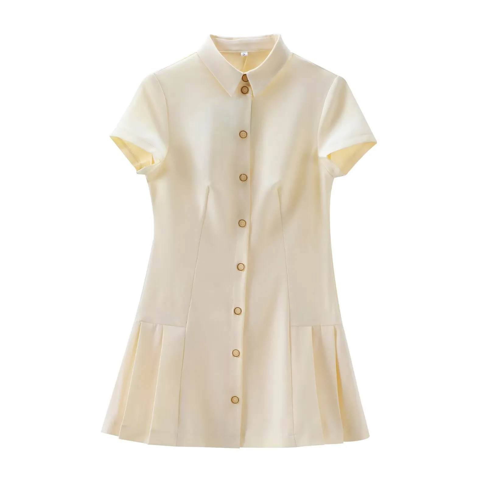 Znbbw Spring Shirt Style Slim Mini Dress 2674870