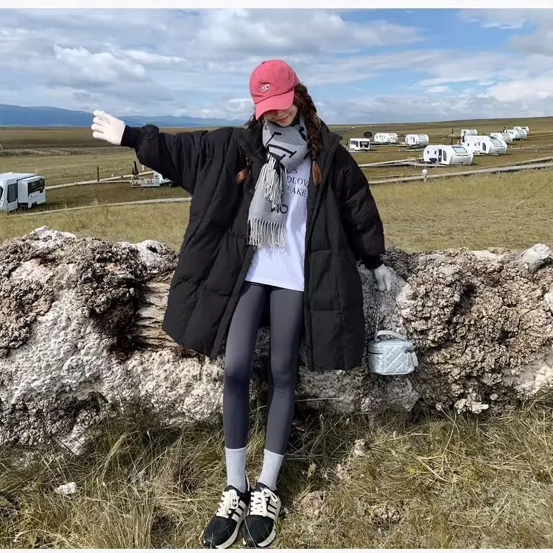 Cotton-Padded Jacket Women Winter 2024 New Thickened Korean East Gate Cotton-Padded Jacket Women In The Long Style